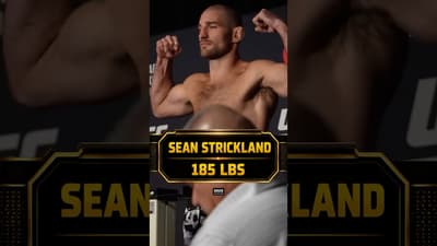 Sean Strickland makes weight for #UFC title fight against Khamzat Chimaev at #UFC328