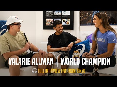 Valarie Allman On Finally Becoming World Champion | LIVE From ASICS House In Tokyo!