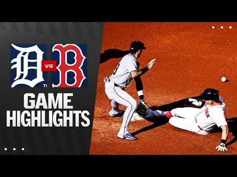 Tigers vs. Red Sox Game Highlights (9/28/25) | MLB Highlights