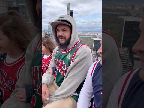 “That’s called conquering your fears!” 😅 Celebrating NBA Jersey Day with Joakim Noah & Brad Parker!