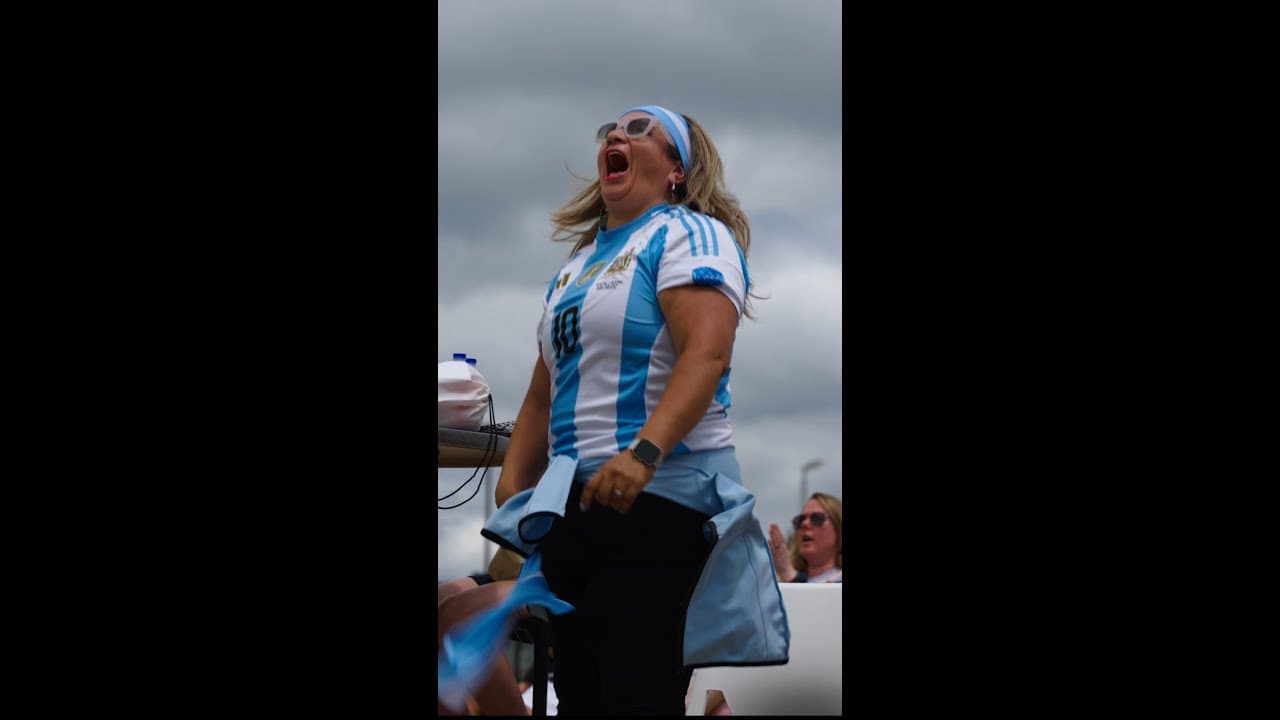 La Albiceleste with the energy in KC 🗣️