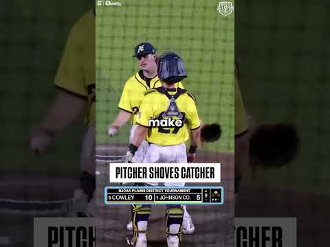 A pitcher shoving his catcher wasn’t Coach Harmon’s ideal viral moment but it became a life lesson.