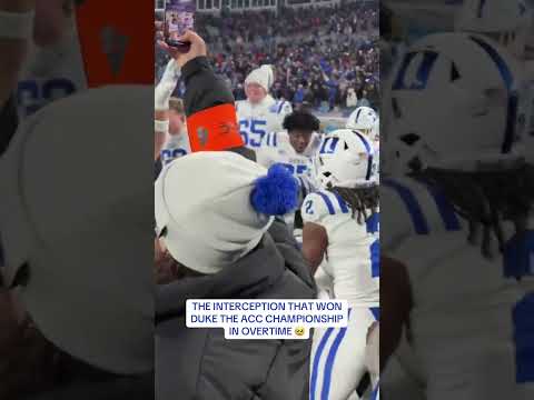 The moment Duke won the ACC Championship 🙌