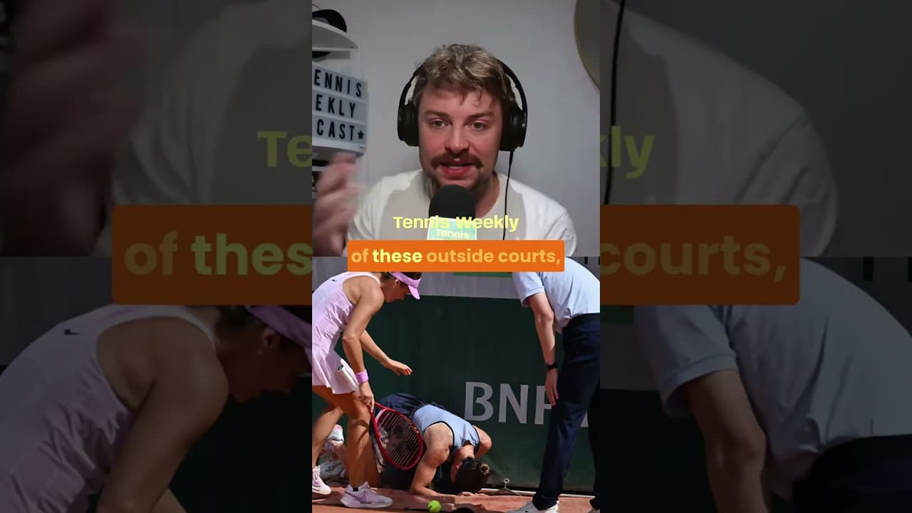 Players are being injured by on court ad boards at the French Open #rolandgarros #tennis #frenchopen