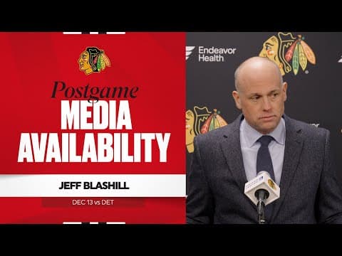 "It's a hard league." | Jeff Blashill Postgame 12.13.25
