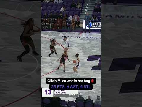 Olivia Miles helped lead TCU to a 45-PT win over Houston 😮‍💨