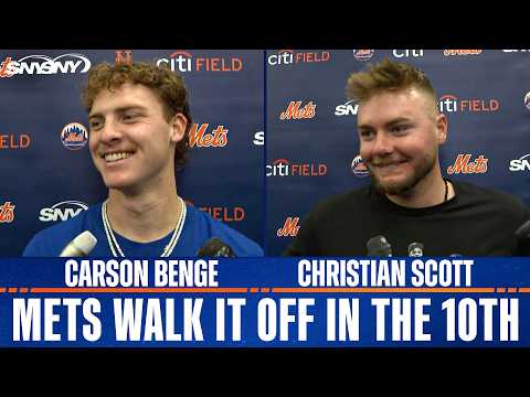 Carson Benge and Christian Scott on Mets 'indescribable' walk-off win vs. Tigers