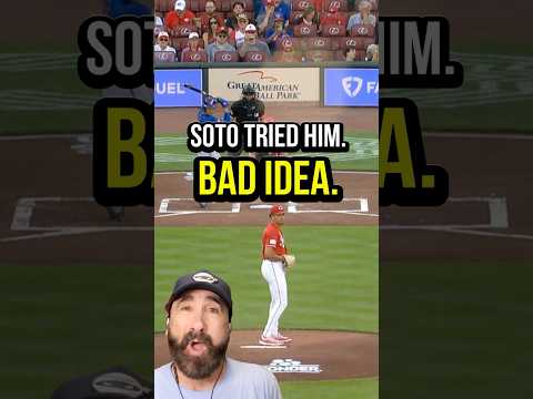 Juan Soto steps out on Chase Burns...And then Burns manhandles him. 😳