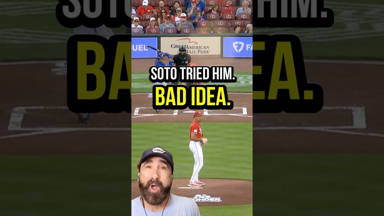 Juan Soto steps out on Chase Burns...And then Burns manhandles him. 😳