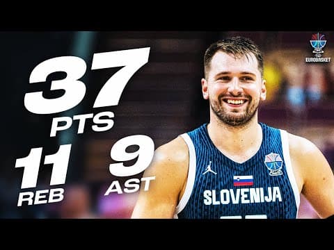 Luka Dončić Drops Near TRIPLE-DOUBLE vs Isreal! | FIBA EuroBasket 2025 | September 4, 2025