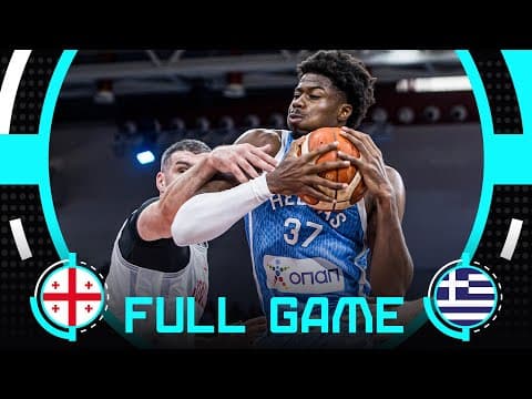Group Phase | Georgia v Greece | Full Basketball Game | FIBA EuroBasket 2025