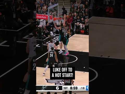 Luke cooking early 🔥  #spurs #nba