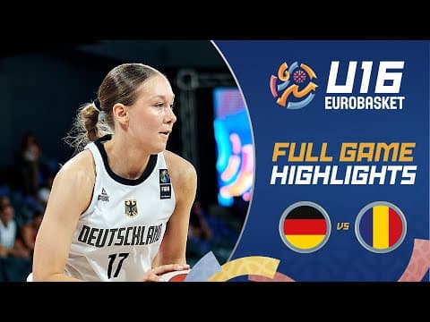 Round of 16: Germany 🇩🇪 vs Romania 🇷🇴 | Highlights | FIBA U16 Women's EuroBasket 2025
