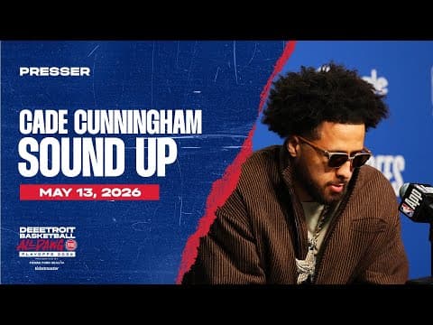 Round 2 Game 5: Post-Game Press Conference: Cade Cunningham | Pistons vs. Cavs | 05.13.26