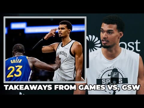 Victor Wembanyama on Back-and-Forth Finish in Second Matchup vs GSW