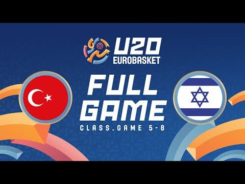 LIVE - Türkiye v Israel | FIBA U20 Women's EuroBasket 2025 | Class. Games 5-8