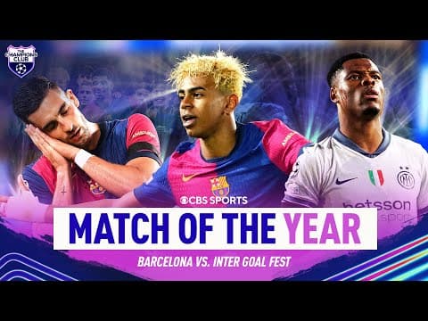 MASTERPIECE UCL THEATRE 🤯 | Barcelona vs Inter Yamal & Dumfries dazzles ✨ | UCL | Champions Club