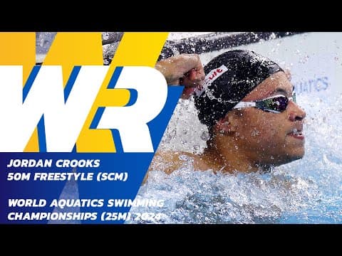 🇰🇾 Jordan Crooks Breaks 50m Freestyle Record – Youngest Ever Under 20!