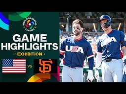 United States vs. Giants 2026 World Baseball Classic | Exhibition Game Highlights