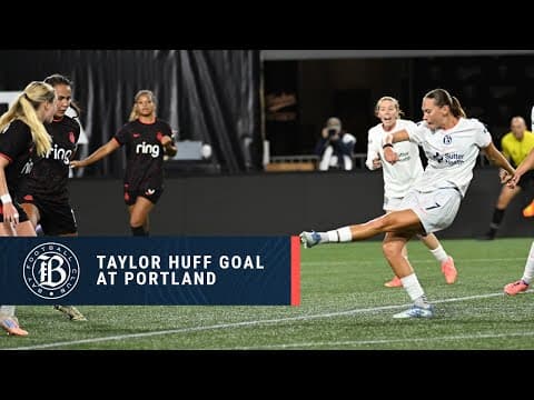 Bay FC Goal by Huff against Portland Thorns