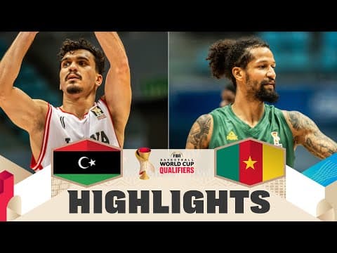 Libya 🇱🇾 v Cameroon 🇨🇲 | Highlights | FIBA Basketball World Cup 2027 African Qualifiers
