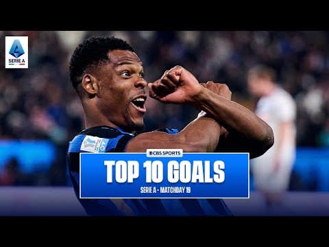 Serie A Top 10 Goals of Matchday 19 - 2024/25 | Denzel Dumfries, Lautaro Martínez | CBS Sports