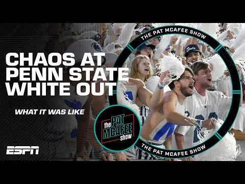PURE CHAOS in a HOSTILE ENVIRONMENT at the Penn State White Out 😮 | The Pat McAfee Show