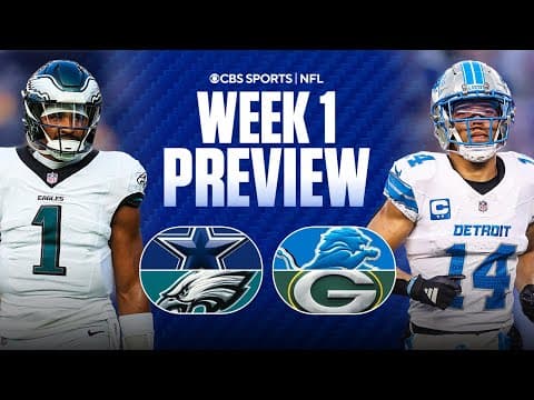 Nate Burleson Previews NFL Week 1: Cowboys vs Eagles, Packers vs Lions