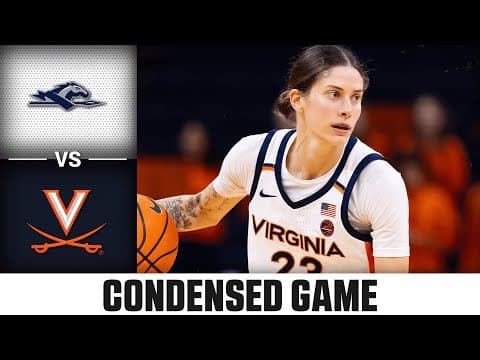 Longwood vs Virginia Condensed Game | 2025-26 ACC Women's Basketball