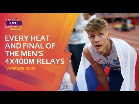 EVERY Heat and Final of the Men's 4x400m Relays | Tampere 2025