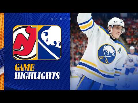 Tage Thompson Scores In Return From Olympics! | Sabres Beat Devils 2-1 | Buffalo Sabres