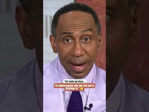 Stephen A. standing on business 😤