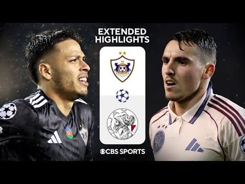Qarabağ FK vs. Ajax: Extended Highlights | UCL League Phase MD 6 | CBS Sports Golazo