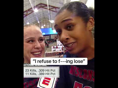 The GRIT that sent Wisconsin to the semis 😤