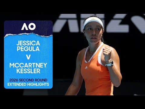 Jessica Pegula v McCartney Kessler Extended Highlights | Australian Open 2026 Second Round