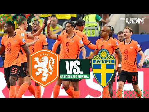 LO MEJOR: Países Bajos vs Suecia Primer Tiempo | TUDN