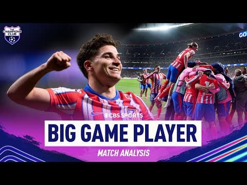 Julián Alvarez Saves The Day For Atlético Madrid in 2-1 Win Over Bayer Leverkusen! | CBS Sports