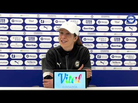 Andrea Esteban: "El equipo quiere irse al parón con victoria" | Deportivo Alavés Gloriosas
