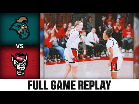 Coastal Carolina vs NC State Full Game Replay | 2025-26 ACC Women's Basketball