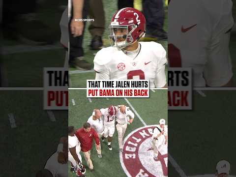 The definition of clutch 😤 #jalenhurts #alabama #collegefootball