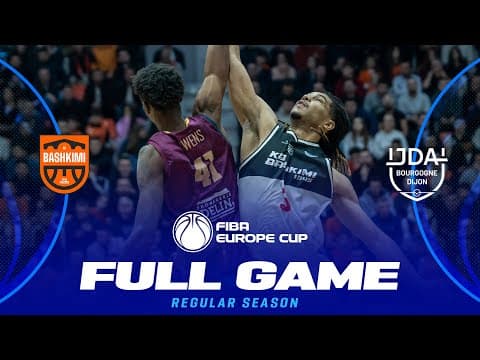 LIVE - BC Bashkimi v JDA Dijon Basket | FIBA Europe Cup 2025-26 | Regular Season