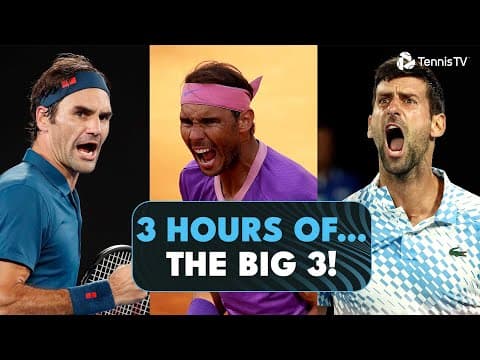 3 Hours Of The Big 3: Federer, Nadal & Djokovic 😍