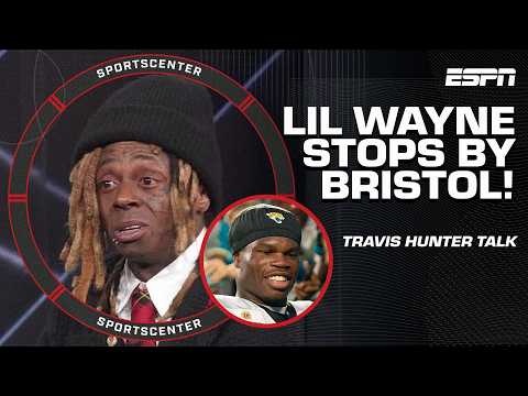 Lil Wayne joins SportsCenter! 🎤 He is CONFIDENT in friend Travis Hunter SUCCEEDING in Jacksonville 🔥