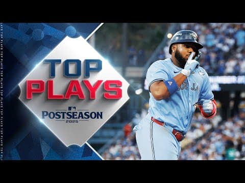 Top MLB Plays of 10/28/25 (Vlad Guerrero Jr.'s homer helps lead Blue Jays in World Series Game 4!)