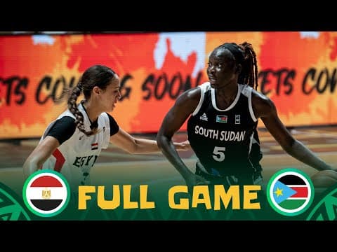 Egypt v South Sudan | Full Basketball Game | FIBA Women's AfroBasket 2025