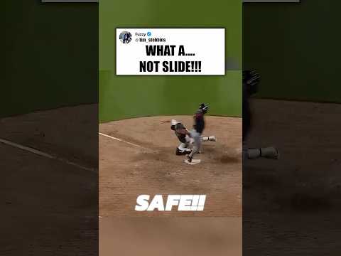 he didn't slide on PURPOSE..
