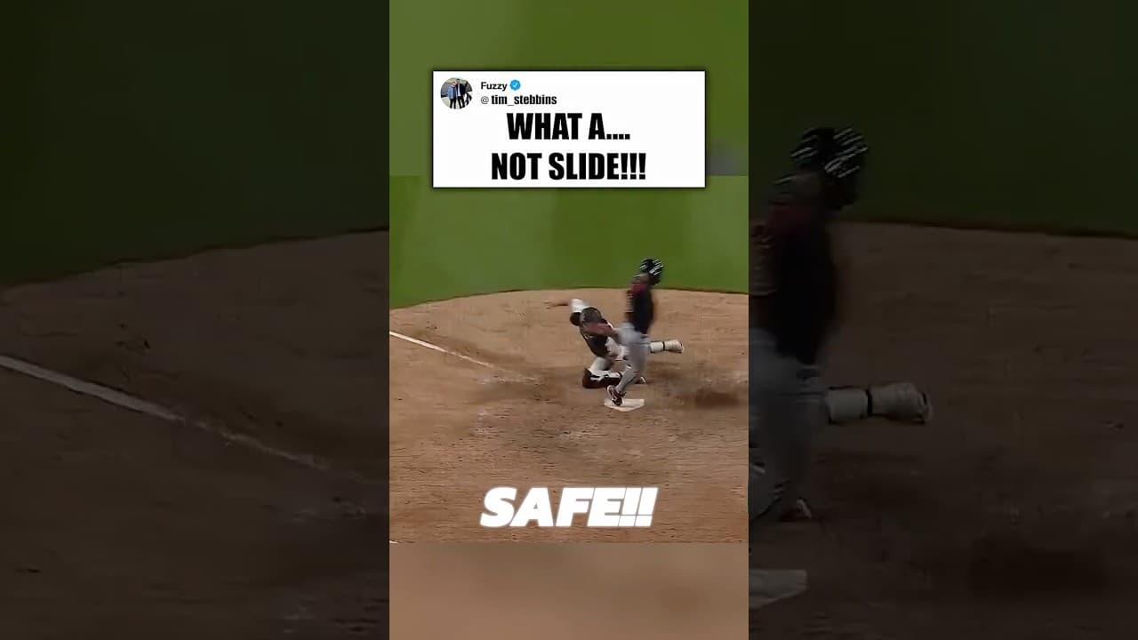 he didn't slide on PURPOSE..