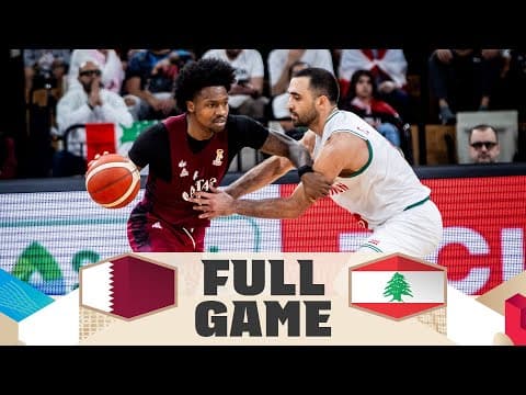 Qatar v Lebanon | Full Basketball Game | FIBA Basketball World Cup 2027 Asian Qualifiers