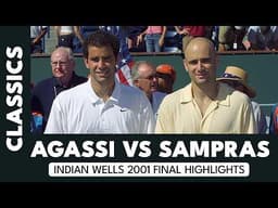 Agassi's First Title In Tennis Paradise! ✨ | Indian Wells 2001 Final Highlights Vs Sampras