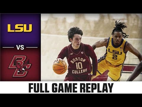 LSU vs. Boston College Full Game Replay | 2025-26 ACC Men's Basketball